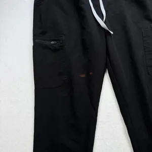 FIGS Yola Skinny Scrub Pants Women’s Large Black Technical Collection thumbnail 4