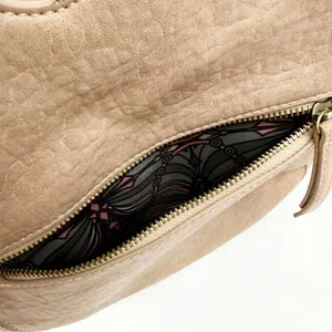 Anthropologie Carson Faux Leather Braided Tote Bag Tan Boho Bohemian Festival thumbnail 12