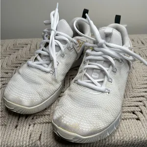 Nike: White Volleyball Sneakers thumbnail 1