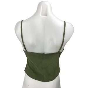 Princess Polly Women's Green Sleeveless Cami Camisole Cropped Tank Top Size 6 thumbnail 2