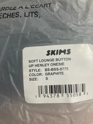 SKIMS Soft Lounge Henley Onesie S thumbnail 5