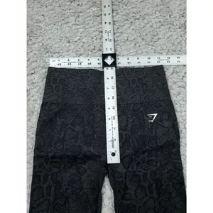 Gymshark Adapt Animal Seamless Leggings Urban Grey Black Women's Size Medium thumbnail 8