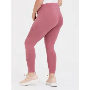 Torrid Classic Moto Full Length Leggings Mauve Pink 1x thumbnail 2