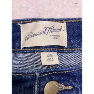 Universal Thread High Rise Flare Jeans‎ Women 12/R Blue Comfort Stretch Denim thumbnail 2
