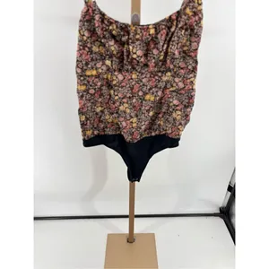 Abercrombie & Fitch Floral Smocked Bodysuit Size Large thumbnail 6