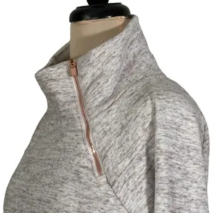 Athleta Cozy Karma Asymmetrical Zip Pullover Small thumbnail 5