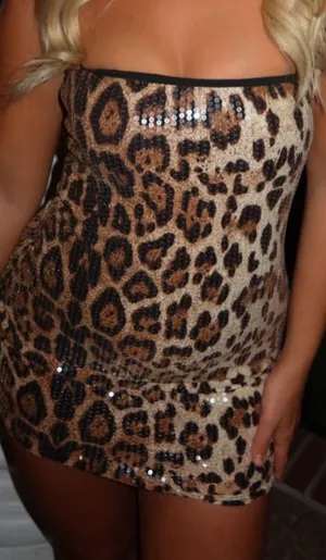cheetah sequin mini dress Multi thumbnail 1