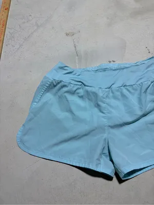 Nike Women's Light Blue Athletic Running Shorts medium thumbnail 3