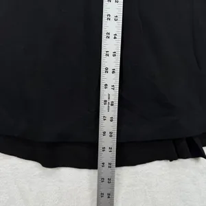 Alice + Olivia‎ Black Lamb Leather wool Combo Drape Front Jacket Blazer XS READ thumbnail 9