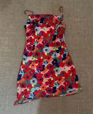 Red and Pink Spaghetti Strap Sundress for a Night Out thumbnail 7