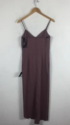 NWT Lulus Reinette Mauve Purple Corset Slip Midi Dress Small Cocktail Wedding thumbnail 14