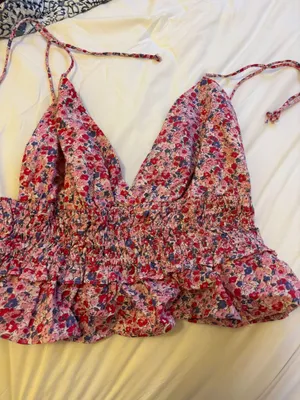 Floral tank top Pink Size XL thumbnail 1