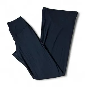 OFFLINE Aerie Real Me Crossover Flare Leggings Women M Black High Rise Yoga Y2K thumbnail 1
