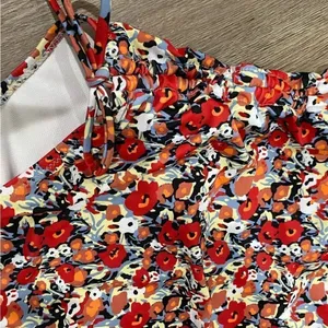 Shein Floral Print One Piece Swimsuit Large thumbnail 2