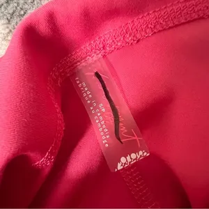 FREE PEOPLE MOVEMENT Back It Up Onesie Hot‎ Pink NWOT Size S Open Back Athletic thumbnail 9