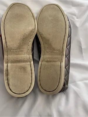 Sperry Metallic Quilted Leather Boat Shoes Size 9 thumbnail 15