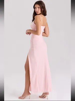 House of CB Lini Pastel Pink Maxi Dress thumbnail 3