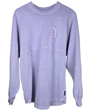 Disneyland Resort Spirit Jersey Purple Glitter Puff Print Shirt Small S thumbnail 1