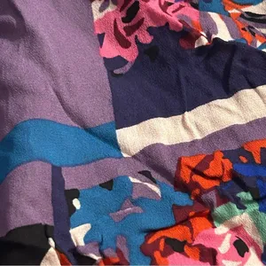 Maeve by Anthropologie floral ruffle multicolored blouse top women’s S thumbnail 5