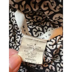 Vintage Max Studio Y2K Tank Slip Dress Slinky Sz.Medium~Made In USA~Black/Beige thumbnail 6