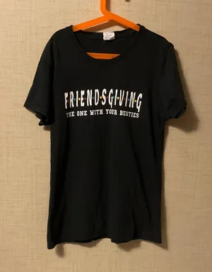 Port and Company Black FRIENDSGIVING Graphic Tee thumbnail 1