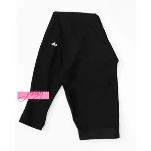 NEW Alo High-Waist Euphoria Leggings Black Mesh Sheer See-Through Transparent S thumbnail 6