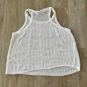 Ana A New Approach Womens White Crochet Tank Top - PXL thumbnail 3