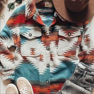 New ! Aztec Yellowstone Distressed Flannel nwot thumbnail 7