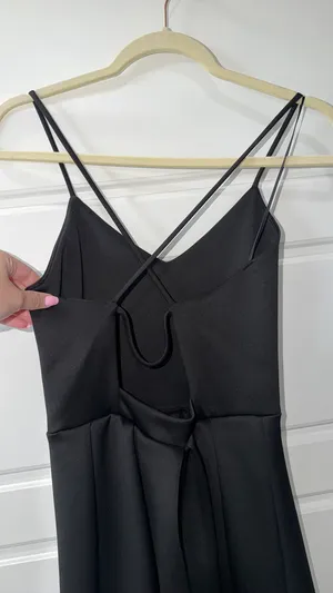 Soprano Black open back Dress size medium  thumbnail 2
