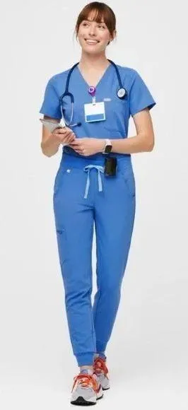 FIGS Capri Blue Scrub Set thumbnail 1