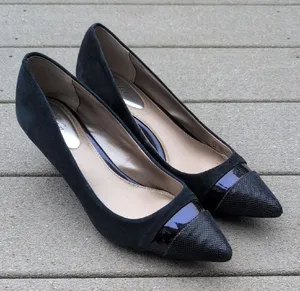 Alfani Kitten Heel Suede Pumps thumbnail 1
