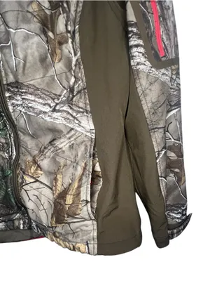 Realtree Camo Softshell Front Zip Long Sleeve Hunting Jacket Jacket thumbnail 3