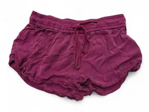 Anthropologie purple drawstring shorts thumbnail 1