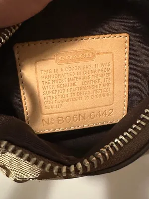 Coach 6442 Signature Canvas Crossbody Bag Brown Tan Leather Vintage Y2K 2006 thumbnail 12