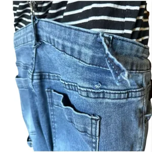 Womens Hot Topic Grommet Steampunk Grunge Buckle Denim Jean Overalls - Sz 11 thumbnail 7