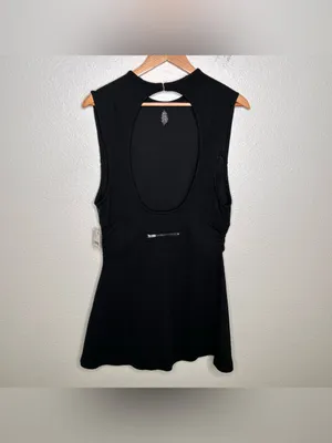 NWT Free People Movement Out And About Dress black large thumbnail 8