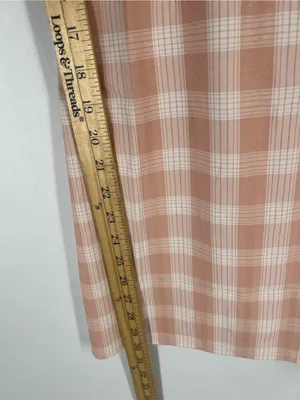 BP Peach Plaid Mini Dress XS Spaghetti‎ Strap Lightweight Back Zip thumbnail 9