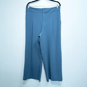 New Athleta Shadow Blue Pinnacle Wide Leg Trousers Size 14 Petite thumbnail 2