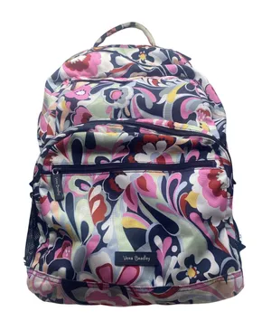 Vera Bradley Mod Paisley Pink Blue Lighten Up Essential Backpack School Travel thumbnail 1