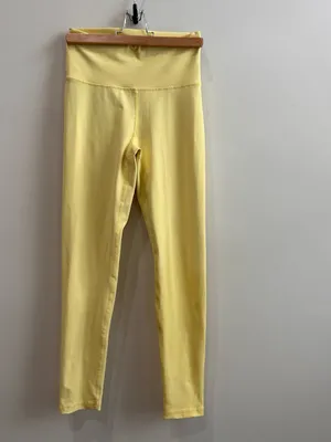 ECHT Butter Yellow High-Waist Sculpting Leggings S thumbnail 3