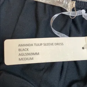 Naked Princess Amanda Tulip Sleeve Black Dress NWT thumbnail 6