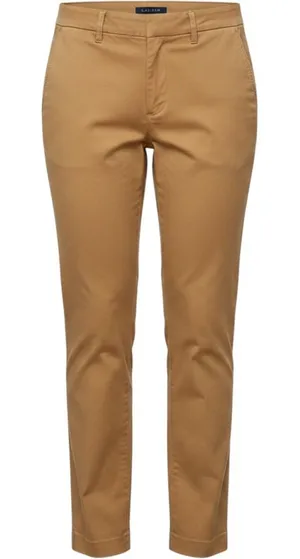 Lauren Ralph Lauren Chino Pant Sz 8 Camel Tan Straight Leg Cotton Preppy Classic thumbnail 1