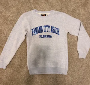 Panama City Beach Florida Crewneck Gray Size M thumbnail 1