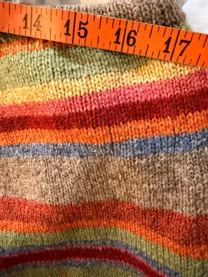 Lauren Ralph Lauren Wool Southwestern RARE Chevron Stripe Fringe Skirt Large thumbnail 11
