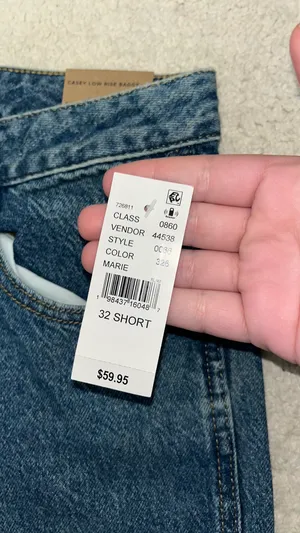 PacSun Indigo Jeans Low-Rise Baggy Short thumbnail 2
