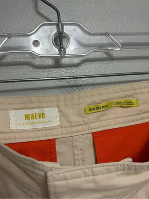 Anthropologie Maeve Utility Barrel Trouser Pants in Khaki Tan - Size US 6 thumbnail 7