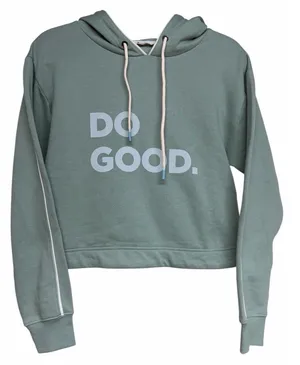 Cotopaxi Do Good‎ Cropped Hoodie Sweatshirt Silver Leaf Women's Size Small thumbnail 1