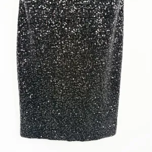 Zara Womens Black Sequin Padded Shoulder Open‎ Back Glam Cocktail Mini Dress XS thumbnail 7