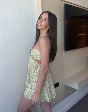 Sky to Moon strapless floral mini dress thumbnail 2