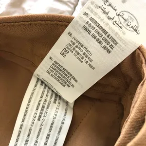 Abercrombie & Fitch Straight Leg Pants in Camel Tan thumbnail 5